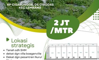 DIJUAL TANAH KAVLING EXCLUSIVE & STRATEGIS DI CIBODAS, LEMBANG, KBB