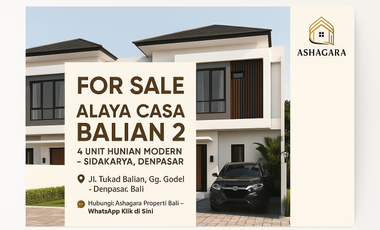 Hunian Modern 2 Lantai di Sidakarya, Denpasar – Bali