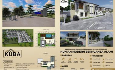 Dijual rumah di perumahan kuba residence