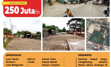 Kavling Siap Pakai Kapuk Raya Cengkareng – Akses 40ft Kontainer, 868m²