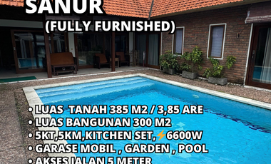 Villa Fully Furnished Lokasi Penyaringan Sanur Denpasar