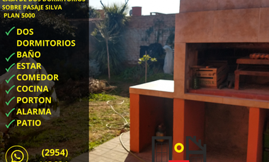 A LA VENTA -  HERMOSA CASA DE DOS DORMITORIOS EN PLAN 5000, SANTA ROSA, LA PAMPA