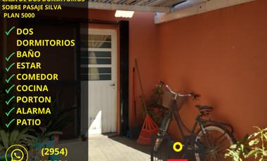 A LA VENTA -  HERMOSA CASA DE DOS DORMITORIOS EN PLAN 5000, SANTA ROSA, LA PAMPA
