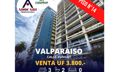 VALPARASO / CALLE YUNGAY / HERMOSO DEPTO 3D 2B