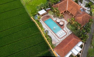 DIJUAL VILLA PADDY FIELD VIEW AT KEDUNGU TABANAN BALI - VSKHE