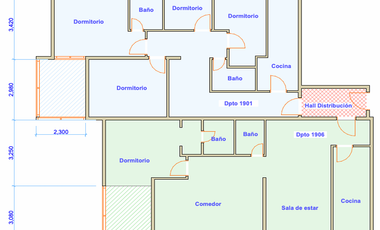 AMPLIO DEPTO CONDOMINIO 3 MARES 162 M2