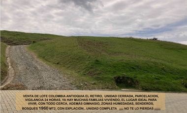 venta lote Antioquia retiro valorización parcelación lujo luxury