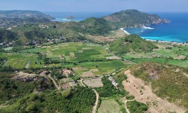 Tanah murah dekat pantai Mawun Lombok. Cocok untuk villa