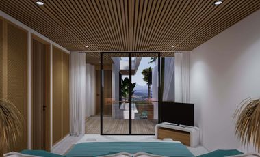 Villa Modern Tropis View Laut Biru Area Nusa Dua Type Ocean