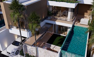 Villa Modern Tropis View Laut Biru Area Nusa Dua Type Sky