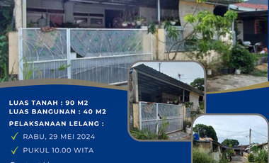 Dijual Melalui Proses Lelang HT Perum Villa Pelita Asri, Jl. Goa Ria