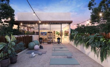 DEPARTAMENTO EN VENTA EN GRAN TULUM, ZONA PRIVILEGIADA A POCOS MINUTOS DE LA PLAYA.