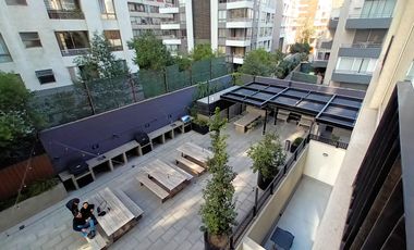 ARRIENDO Departamento 1D1B semi amoblado, Metro Chile España