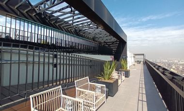 ARRIENDO Departamento 1D1B semi amoblado, Metro Chile España