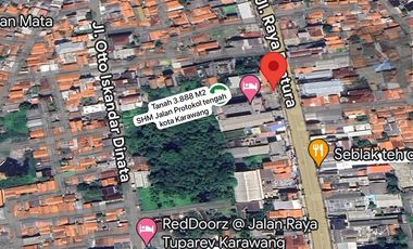 Tanah dijual di Karawang Barat  Jalan Tuparev