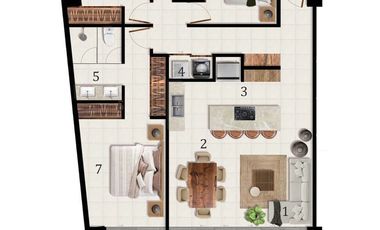 DEPARTAMENTO EN VENTA EN ARMA BAY BUCERÍAS