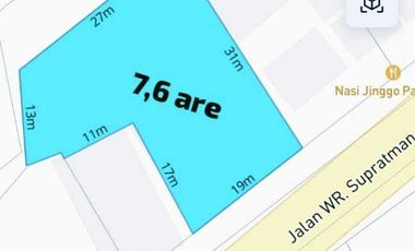 For Sale Lahan premium di Jalan Utama WR supratman