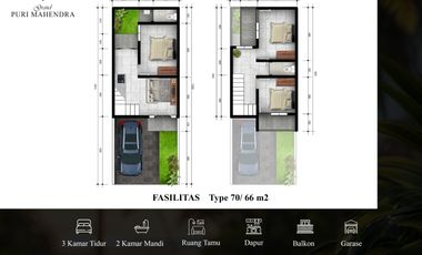 Dijual rumah murah di mahendradatta dekat seminyak dan kerobokan