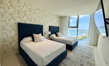 Renta de Departamento en la Playa, SLS Beach Tower, 3 Recámaras en Puerto Cancún