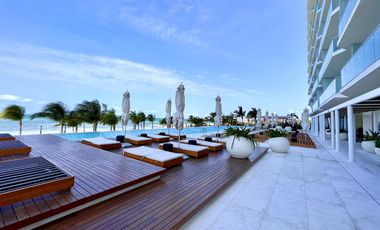 Renta de Departamento en la Playa, SLS Beach Tower, 3 Recámaras en Puerto Cancún