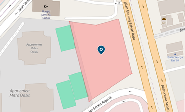 Tanah Luas 3.915 m² di Jantung Jakarta Pusat – Akses Jalan Besar Dekat