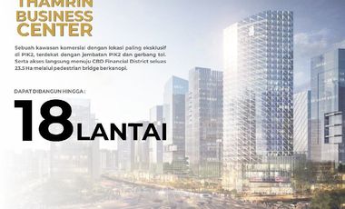 Disewakan Kavling Komersil PIK 2 Thamrin uk 15x30 hrg 30rb/m2