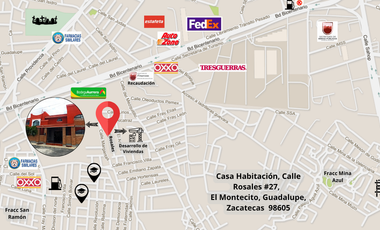 Casa en venta en Guadalupe Zacatecas – Terreno de 601 m²
