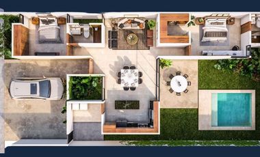 Casa en venta en Mérida, Privada Aldoria, conkal   (Aurea, una planta)