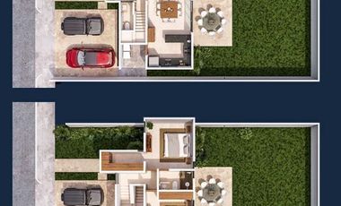 Casa en venta en Mérida, Privada Aldoria, conkal   (Anara, una planta)
