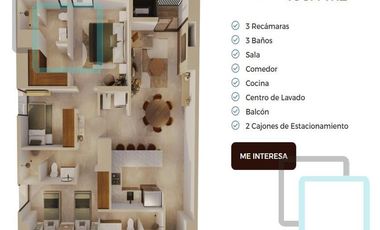 DEPARTAMENTO EN VENTA EL LECHUGAL ZONA SANTA CATARINA