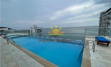 Apartamento amoblado en arriendo, vista al mar, Playa Salguero-02