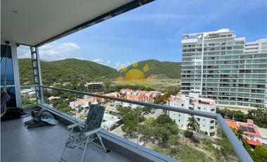 Apartamento amoblado en arriendo, vista al mar, Playa Salguero-02