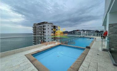 Apartamento amoblado en arriendo, vista al mar, Playa Salguero-02