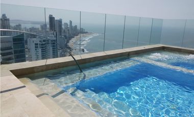 VENTA APARTAMENTO 95m2 AMOBLADO + TERRAZA BOCAGRANDE CARTAGENA