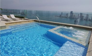 VENTA APARTAMENTO 95m2 AMOBLADO + TERRAZA BOCAGRANDE CARTAGENA