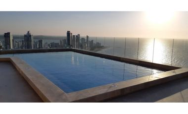 VENTA APARTAMENTO 95m2 AMOBLADO + TERRAZA BOCAGRANDE CARTAGENA