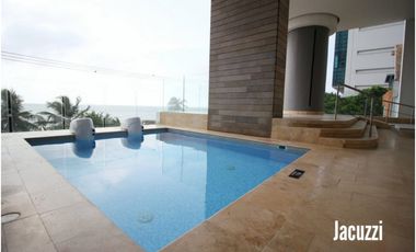 VENTA APARTAMENTO 95m2 AMOBLADO + TERRAZA BOCAGRANDE CARTAGENA