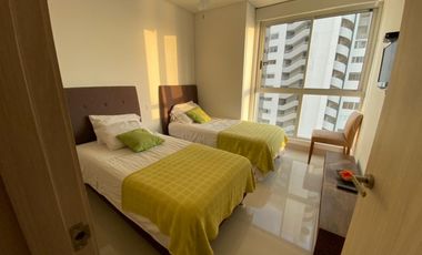 VENTA APARTAMENTO 95m2 AMOBLADO + TERRAZA BOCAGRANDE CARTAGENA