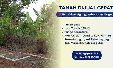 JUAL TANAH SHM KEBONAGUNG MAGETAN MURAH