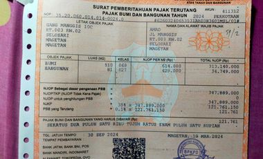 Dijual Tanah Murah Lokasi Strategis Cocok Untuk Investasi Di Magetan