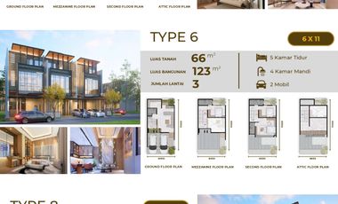 Rumah Cantik 3 Lt Pacific Garden Puri Meruya Lokasi Prime!