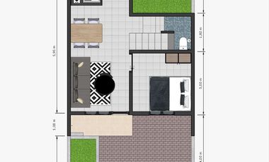 Townhouse Modern Scandinavian di Triyagan – Lokasi Strategis