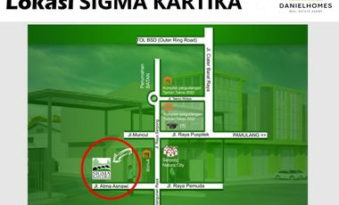 Gudang Dekat BSD ,Sigma Kartika , Gunung Sindur Bogor