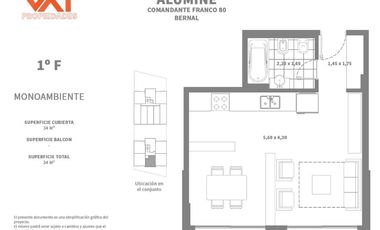 Departamento en venta en Bernal Centro