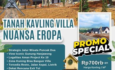 TANAH SHM MURAH DEKAT JAKARTA DIJALUR WISATA BOGOR