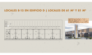 Local de 61 M en Plaza Paseo Acacia  Juárez Chih.