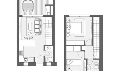 Venta Duplex 2 dorm B. Centro Mundo const. en pozo