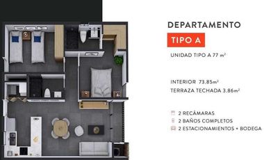 Departamento en Venta   Zona Cumbres -  Monterrey N.L