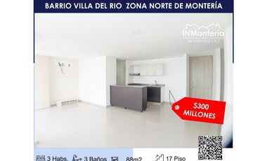 SE VENDE APARTAMENTO EN VILLA DEL RO, ZONA NORTE DE MONTERA