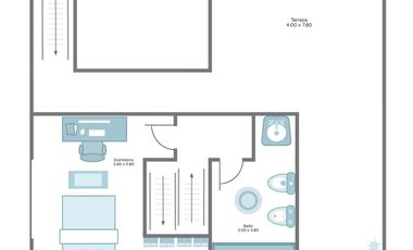 IDEAL PH 5 AMB. CON TERRAZA Y JARDIN PARQUIZADO